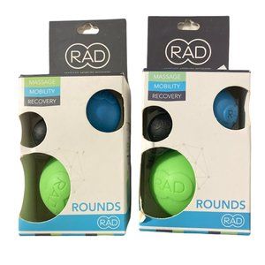 Rad Rounds Massage Ball Set New in Box for Hands, Jaw, and Feet Lot of 2